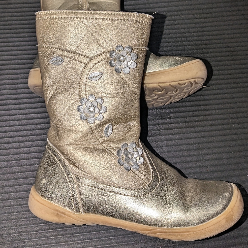 L'amour Girls Good Leather Boots, sz 1